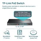 Switch Nao Gerenciavel C/ 16p 10/100mbps Poe+ E 2p Gigabit Tl