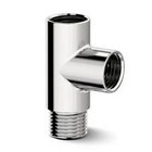 T De Latão Cromado Rosca Fêmea X Fêmea X Macho Ref. 85052