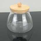 Table Pote 10x11x11cm 450ml Borosilicato Transparente Tampa B