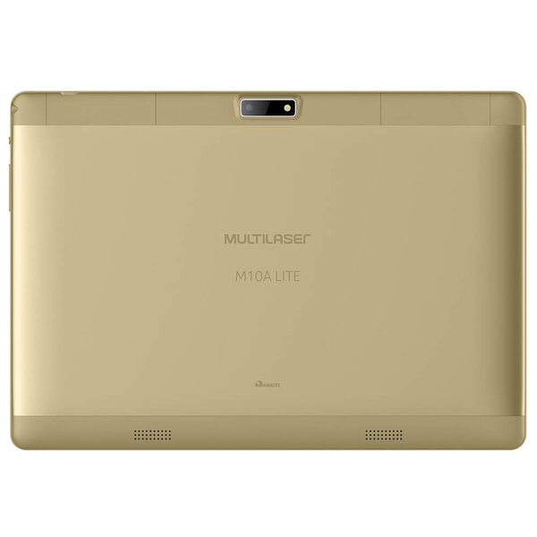 Tablet Multilaser M10a Lite 3g 8gb Android 7.0 Dual Câmera 10 Pol Quad Core  Dourado Nb268 | Leroy Merlin