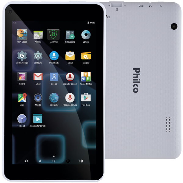 Tablet Ph70 8gb Wi-fi Tela 7” Android Branco Philco Bivolt