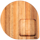 Tábua Churrasco Com Cava Para Farofa 28x33cm Utily Prancha De