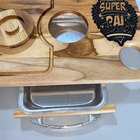 Tabua Churrasco Com Gaveta Presente Dia Dos Pais Super Pai