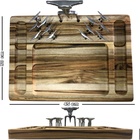 Tabua Churrasco & Frios Aperitivo Teca Premium Shoppstore®