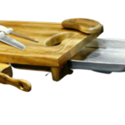 Tábua Churrasco Gaveta E Faca