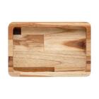 Tábua Com Função De Bandeja Em Madeira Teca Barbecue 35cm X 2
