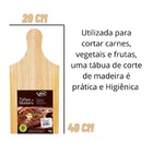 Tábua Corte Carne Legumes Churrasco Madeira Grossa Qualidade