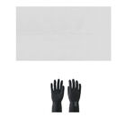 Tabua Corte Lisa Churrasco Luvas Polietileno - Branca 50x30