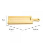 Tábua De Bambu 24x8cm Petisqueira Travessa Bandeja Retangular