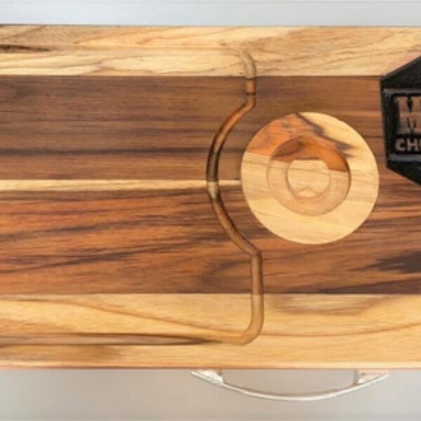 Tabua De Carne C Porta Lata Churrasco Mestre Churrasqueiro