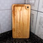 Tábua de Carne Califórnia - Artesanal para Churrasco -Madeira