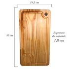 Tábua de Carne Califórnia - Artesanal para Churrasco -Madeira