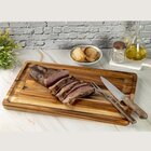 Tábua De Carne De Madeira Para Churrasco Com Canaleta - Stolf