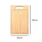 Tábua De Carne De Madeira Pinus Com Pegador- Stolf