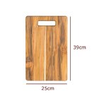 Tábua De Carne De Madeira Teca Com Pegador - Stolf