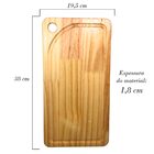 Tábua de Carne Flórida - Artesanal para Churrasco em Madeira