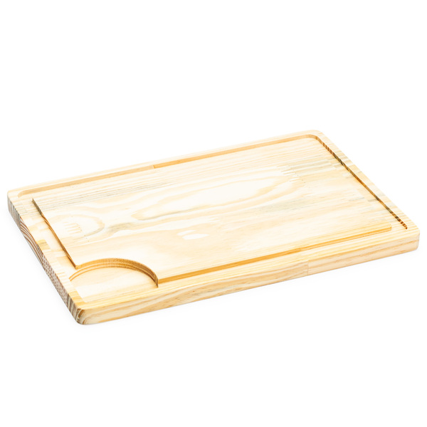 Tábua De Carne Tábua Churrasco Tábua De Corte Madeira 33cm