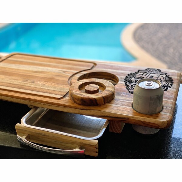 Tábua De Carnes Inteligente Para Churrasco Para O Super Pai