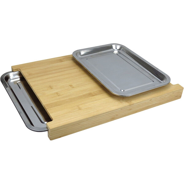 Tábua De Corte 2 Gavetas Coletoras Inox Home&co Retangular Ba