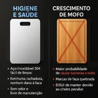 Tábua De Corte Aço Inox Para Cozinha Churrasco Prateado