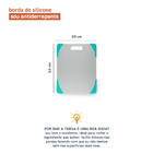 Tábua De Corte Antiderrapante Oikos Verde