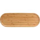 Tábua De Corte Bambu Natural Para Servir Carnes Luxo 45x16cm