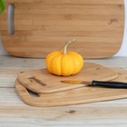 Tabua De Corte Bambu Rounded Com Alça 25x15 Cm Marca Yoi