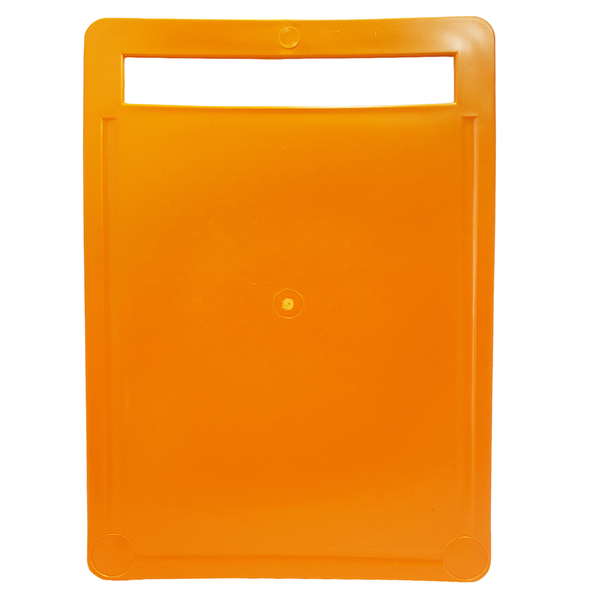 Tábua De Corte Carne Legumes Duas Faces Antideslizante Laranja