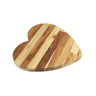 Tabua De Corte Coração Em Madeira