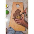 Tábua De Corte E Servir Red Atobá 41cm X 24cm Wet E Wood