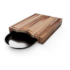 Tábua De Corte Madeira Teca Com Bandeja Removível Wanaka 40c