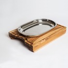 Tábua De Corte Madeira Teca Com Bandeja Removível Wanaka 40c