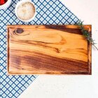 Tabua De Corte Para Carne E Legumes 30x18x2,5cm Muiracatiara