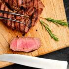 Tábua De Corte Para Carnes E Legumes Bambu Com Cabo 33x18x1 2