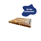 Tábua De Corte Para Churrasco Invertida Teca 40x30cm