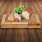 Tábua De Corte Para Pão Com Faca Verona Migalheira Cozinha