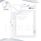 Tábua De Corte Para Preparação De Alimentos Ou Churrasco -tub