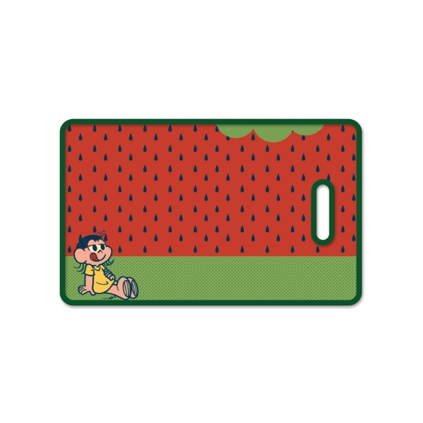 Tabua De Corte Plastico Tm Magali Delicious Fd Vermelho