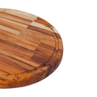 Tábua De Corte Redonda Madeira Legumes Carne Churrasco 33cm