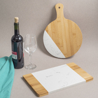 Tábua De Frios Red Bambu e Mármore 28x1,5x66cm Oikos