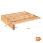 Tabua De Madeira Bela Home Para Bancada Bambu 45x38x8cm