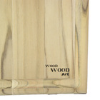 Tabua De Madeira Crua - Formato Retangular C/ Cabo E Petisque