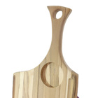 Tabua De Madeira Crua - Formato Retangular C/ Cabo E Petisque