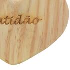 Tábua De Madeira Natural Coração 15x12 Cm- D'rossi