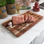 Tábua De Madeira Teca Com Alça Para Churrasco - Stolf