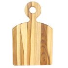 Tabua De Madeira Tratada - Formato Quadrada C/ Cabo 38x24cm