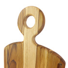 Tabua De Madeira Tratada - Formato Quadrada C/ Cabo 38x24cm