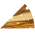 Tabua De Madeira Tratada - Formato Quejo 25,5x19,5cm