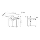 Tábua De Passar 2 Portas 1 Cabideiro Tp3000 Tecno Mobili