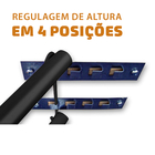 Tábua de Passar Aço Preto 91x41x129cm Bella Utimil